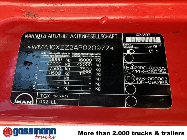 MAN TGX 18.360 4X2 LL, Fahrschule - Portacontenedore/ Intercambiable camión: foto 4 MAN TGX 18.360 4X2 LL, Fahrschule - Portacontenedore/ Intercambiable camión: foto 4