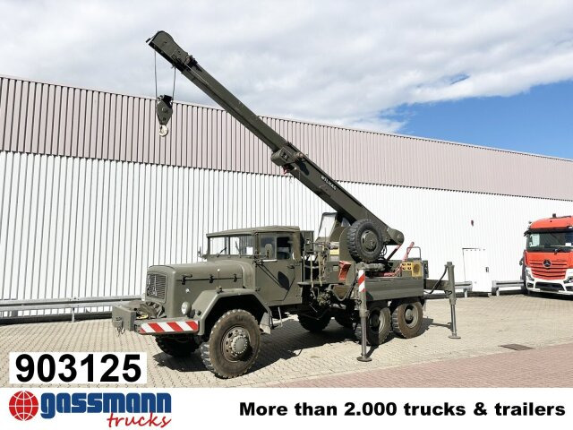 Magirus Deutz Jupiter 178D15A 6X6, Bundeswehr-Kran,Wilhag - Barredora vial: foto 1 Magirus Deutz Jupiter 178D15A 6X6, Bundeswehr-Kran,Wilhag - Barredora vial: foto 1