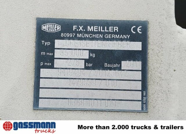 Meiller MEILLER 3-S-Kippaufbau 4-Achs Länge:5.700 ca. - Carrocería basculante: foto 3 Meiller MEILLER 3-S-Kippaufbau 4-Achs Länge:5.700 ca. - Carrocería basculante: foto 3