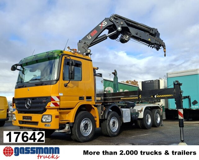 Mercedes-Benz Actros 4146 K 8x4/4, Retarder, Kran Hiab XS 477 - Multibasculante camión: foto 1 Mercedes-Benz Actros 4146 K 8x4/4, Retarder, Kran Hiab XS 477 - Multibasculante camión: foto 1