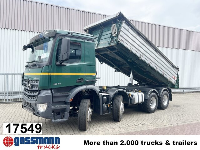 Mercedes-Benz Arocs 3243 K 8x4, Ressenig Thermo Alukipper 3-S - Volquete camión: foto 1 Mercedes-Benz Arocs 3243 K 8x4, Ressenig Thermo Alukipper 3-S - Volquete camión: foto 1