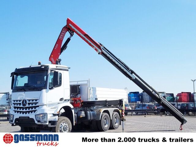 Mercedes-Benz Arocs 3348 AK 6x6, Kran Fassi F255A.2.24, - Multibasculante camión, Camión grúa: foto 4 Mercedes-Benz Arocs 3348 AK 6x6, Kran Fassi F255A.2.24, - Multibasculante camión, Camión grúa: foto 4