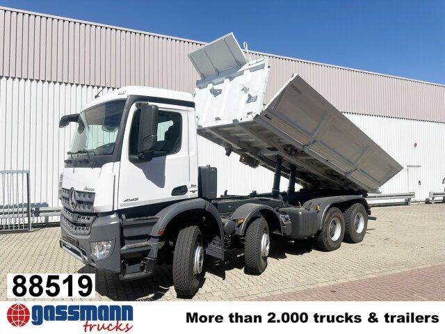 Mercedes-Benz Arocs 4142/45 K 8x4/4, Meiller Bordmatik links - Volquete camión: foto 1 Mercedes-Benz Arocs 4142/45 K 8x4/4, Meiller Bordmatik links - Volquete camión: foto 1