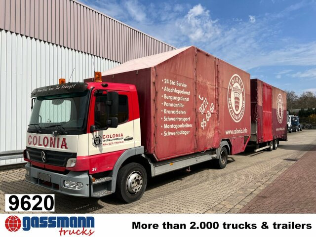 Mercedes-Benz Atego 1223 L 4x2, Kompl. Zug, Lift- & - Camión lona: foto 1 Mercedes-Benz Atego 1223 L 4x2, Kompl. Zug, Lift- & - Camión lona: foto 1