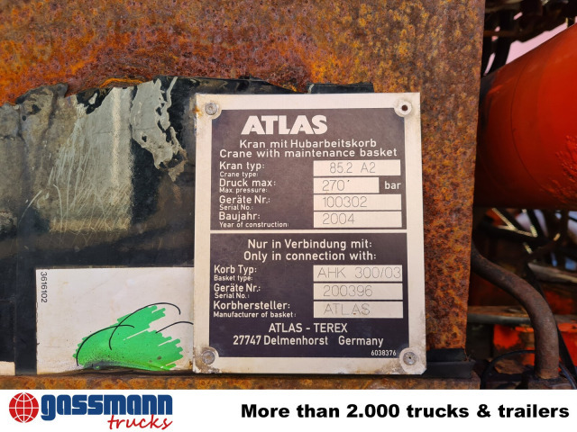 Mercedes-Benz Atego 1823 AK 4x4 mit Kran Atlas 85.2, Funk, - Volquete camión, Camión grúa: foto 5 Mercedes-Benz Atego 1823 AK 4x4 mit Kran Atlas 85.2, Funk, - Volquete camión, Camión grúa: foto 5