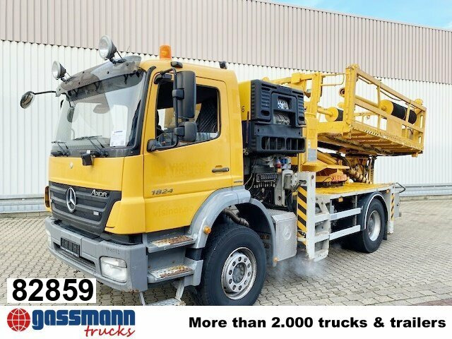 Mercedes-Benz Axor 1824 K 4x2, AMV Hubsteiger + Kompressor, - Camión con plataforma elevadora: foto 1 Mercedes-Benz Axor 1824 K 4x2, AMV Hubsteiger + Kompressor, - Camión con plataforma elevadora: foto 1