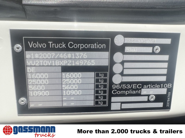 Volvo FL 280 4x4, Nebenantrieb - Chasis camión: foto 4 Volvo FL 280 4x4, Nebenantrieb - Chasis camión: foto 4