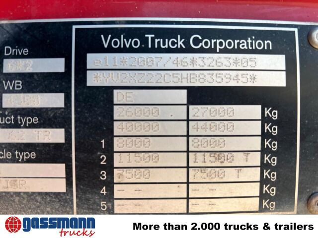Volvo FM 410/450 6x2/4, Lenk-/Liftachse, ADR, - Chasis camión: foto 5 Volvo FM 410/450 6x2/4, Lenk-/Liftachse, ADR, - Chasis camión: foto 5