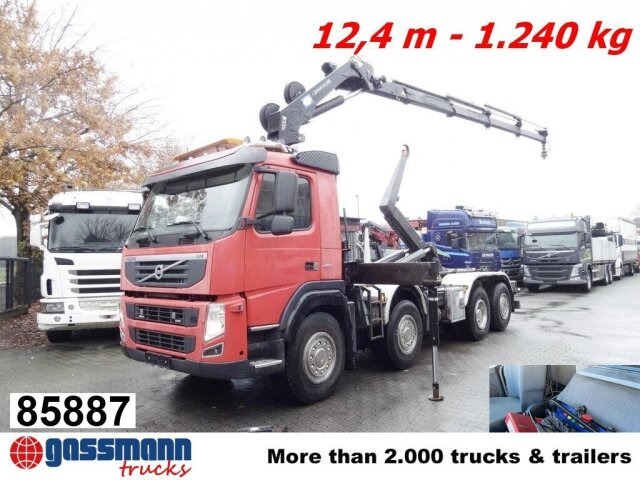 Volvo FM 460 8x2-6, Lenk-/Liftachse, Kran HMF 2020-K4, - Multibasculante camión, Camión grúa: foto 1 Volvo FM 460 8x2-6, Lenk-/Liftachse, Kran HMF 2020-K4, - Multibasculante camión, Camión grúa: foto 1