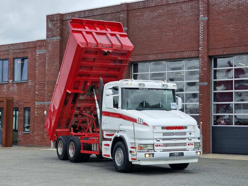 Scania T124-470 6x2 - Tipper - Manual gearbox - Full steel - Robson Drive - New Engine - Torpedo/Hauber - Volquete camión: foto 1 Scania T124-470 6x2 - Tipper - Manual gearbox - Full steel - Robson Drive - New Engine - Torpedo/Hauber - Volquete camión: foto 1