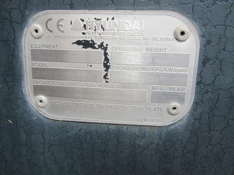 Excavadora de cadenas Hyundai 235 LCR 9A: foto 7 Excavadora de cadenas Hyundai 235 LCR 9A: foto 7