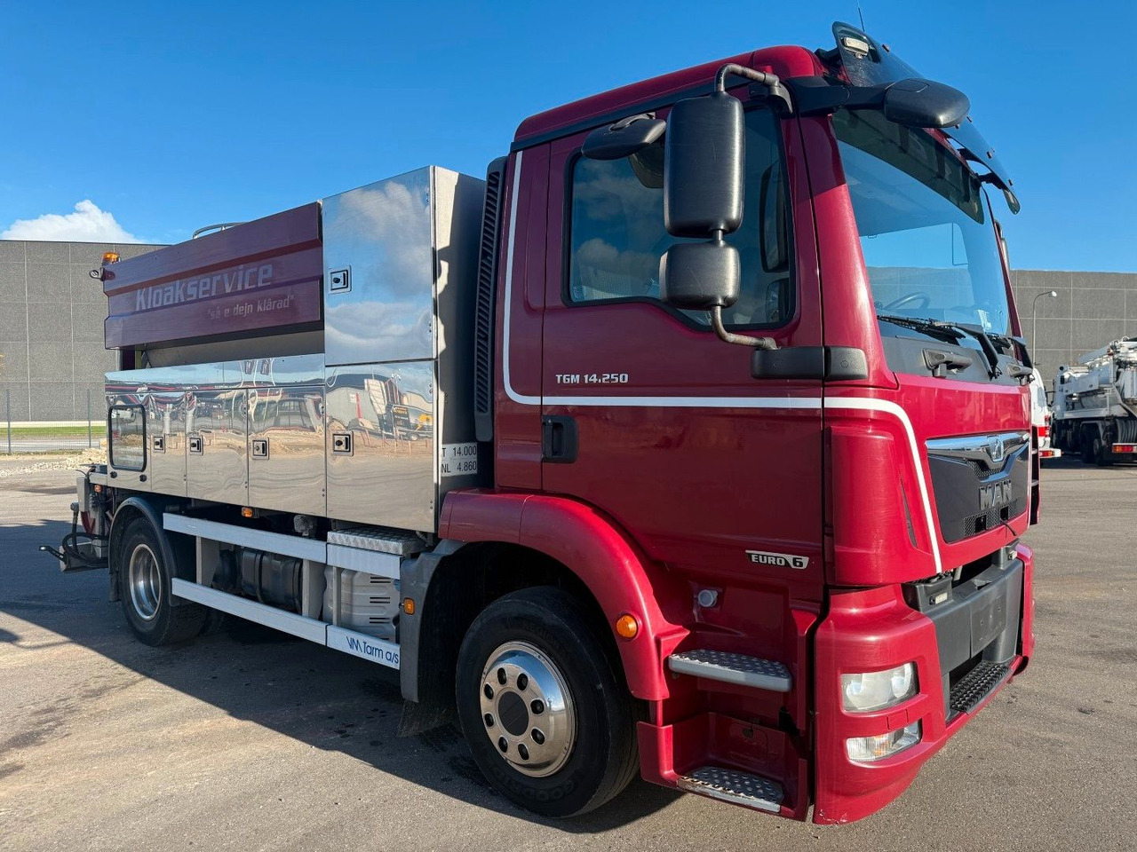 MAN TGM 14.250 VM-Tarm Stainless Steel 5600 l. Kombi - Limpieza de alcantarillado: foto 2 MAN TGM 14.250 VM-Tarm Stainless Steel 5600 l. Kombi - Limpieza de alcantarillado: foto 2