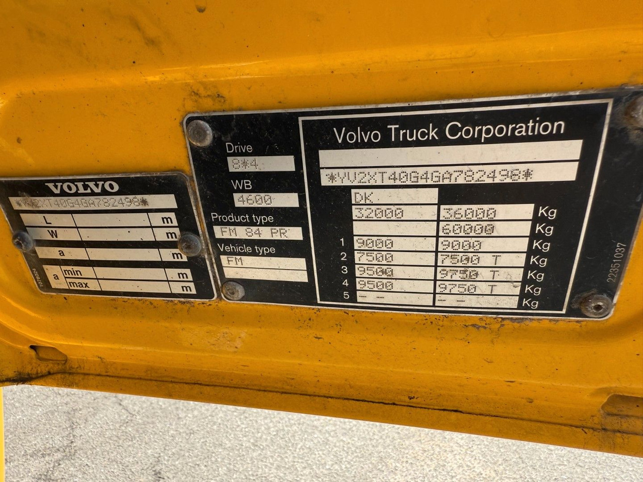 Volquete camión Volvo FMX500 8x4/4 Steel tipper Volvo FMX500 8x4/4 Steel tipper / Kipper: foto 9 Volquete camión Volvo FMX500 8x4/4 Steel tipper Volvo FMX500 8x4/4 Steel tipper / Kipper: foto 9