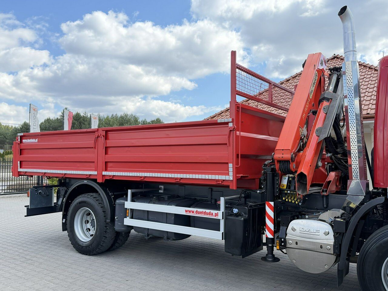 DAF CF 75.310 HDS Palfinger PK 11001-K Rotator Wywrot dł-525cm - Volquete camión, Camión grúa: foto 4 DAF CF 75.310 HDS Palfinger PK 11001-K Rotator Wywrot dł-525cm - Volquete camión, Camión grúa: foto 4