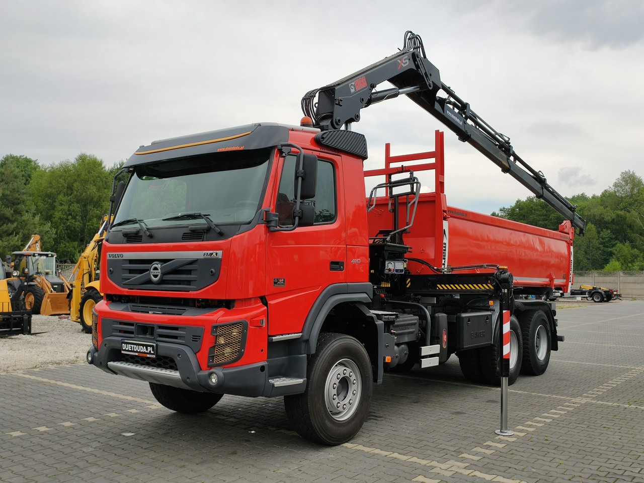 Volvo FMX 410 6x4 13L HDS Radiowy Hydroburta - Volquete camión, Camión grúa: foto 1 Volvo FMX 410 6x4 13L HDS Radiowy Hydroburta - Volquete camión, Camión grúa: foto 1