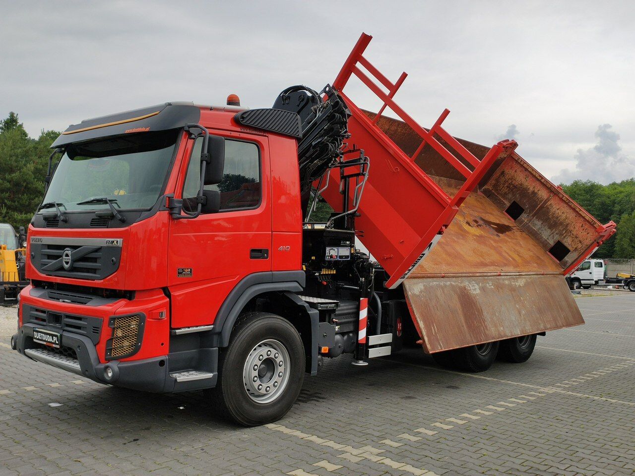 Volvo FMX 410 6x4 13L HDS Radiowy Hydroburta - Volquete camión, Camión grúa: foto 5 Volvo FMX 410 6x4 13L HDS Radiowy Hydroburta - Volquete camión, Camión grúa: foto 5