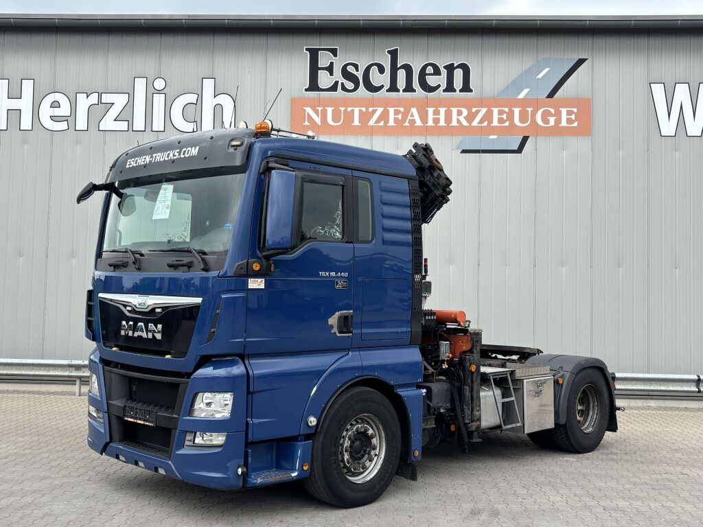 MAN TGX 18.440 4x2 BLS / Atlas 165.2 Faltkran - Cabeza tractora: foto 1 MAN TGX 18.440 4x2 BLS / Atlas 165.2 Faltkran - Cabeza tractora: foto 1