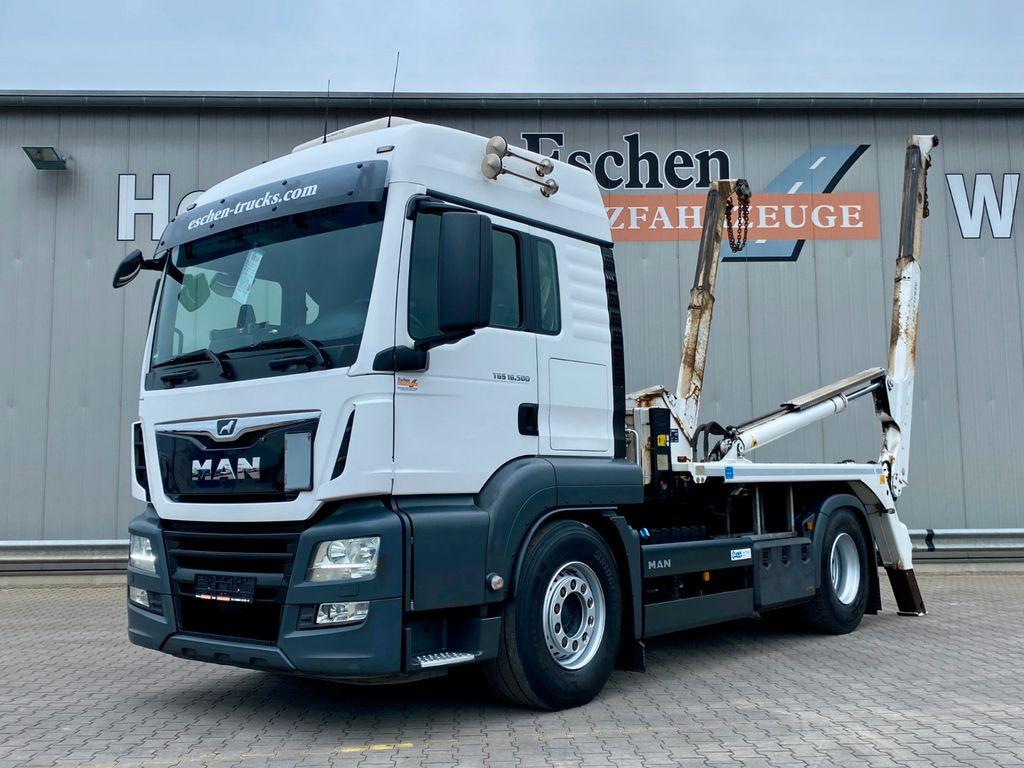 MAN TGS 18.500 LL LX Fernverkehr*MEILLER AK12*Funk - Portacontenedor de cadenas camión: foto 1 MAN TGS 18.500 LL LX Fernverkehr*MEILLER AK12*Funk - Portacontenedor de cadenas camión: foto 1