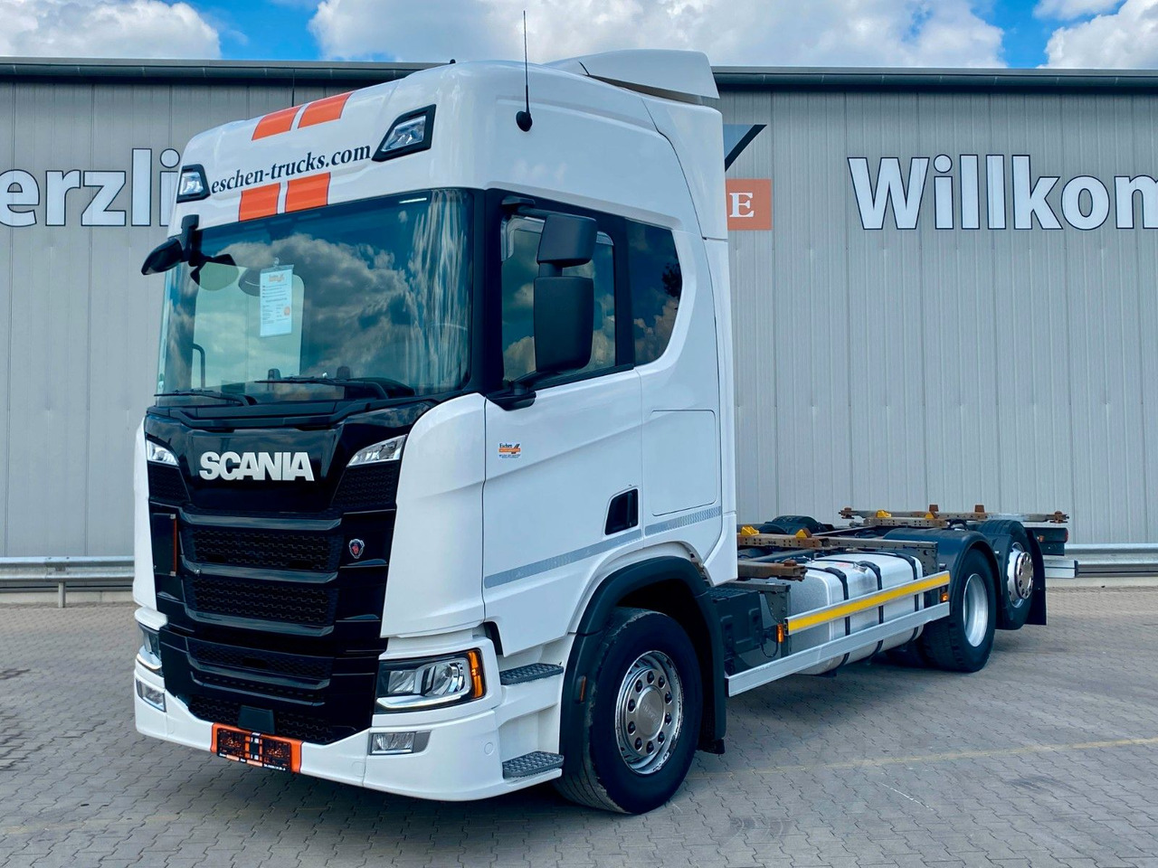 Scania R 450 B 6x2*4 BDF | Retarder*AHK*Lift*SDG Rahmen - Portacontenedore/ Intercambiable camión: foto 1 Scania R 450 B 6x2*4 BDF | Retarder*AHK*Lift*SDG Rahmen - Portacontenedore/ Intercambiable camión: foto 1