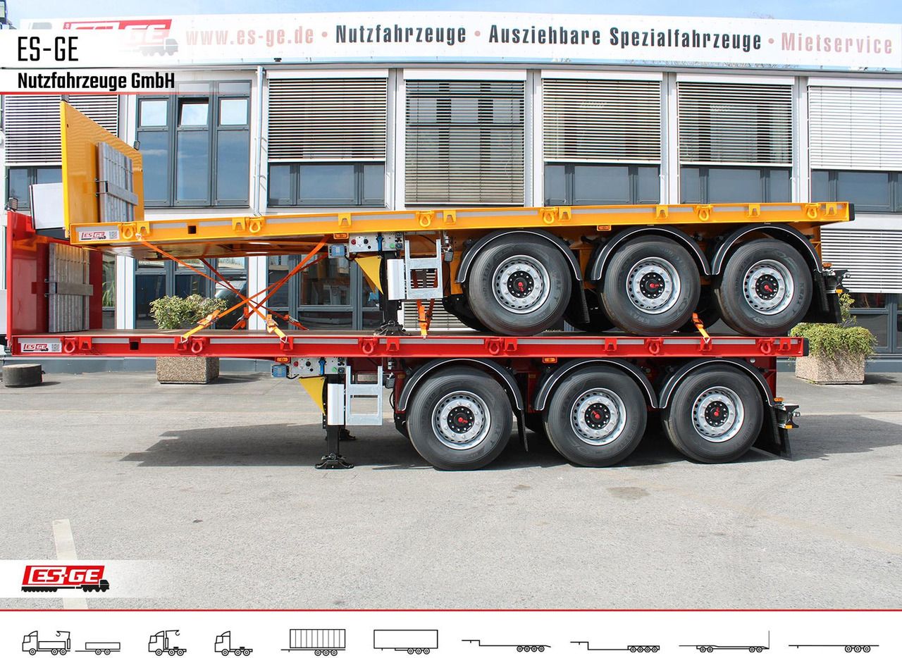 ES-GE 3-Achs-Ballastauflieger - Semirremolque plataforma/ Caja abierta: foto 5 ES-GE 3-Achs-Ballastauflieger - Semirremolque plataforma/ Caja abierta: foto 5