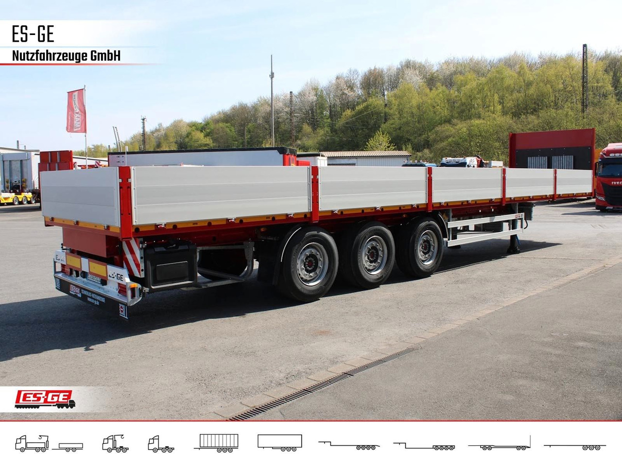 Semirremolque plataforma/ Caja abierta ES-GE 3-Achs Sattelanhänger -Bordwände: foto 9