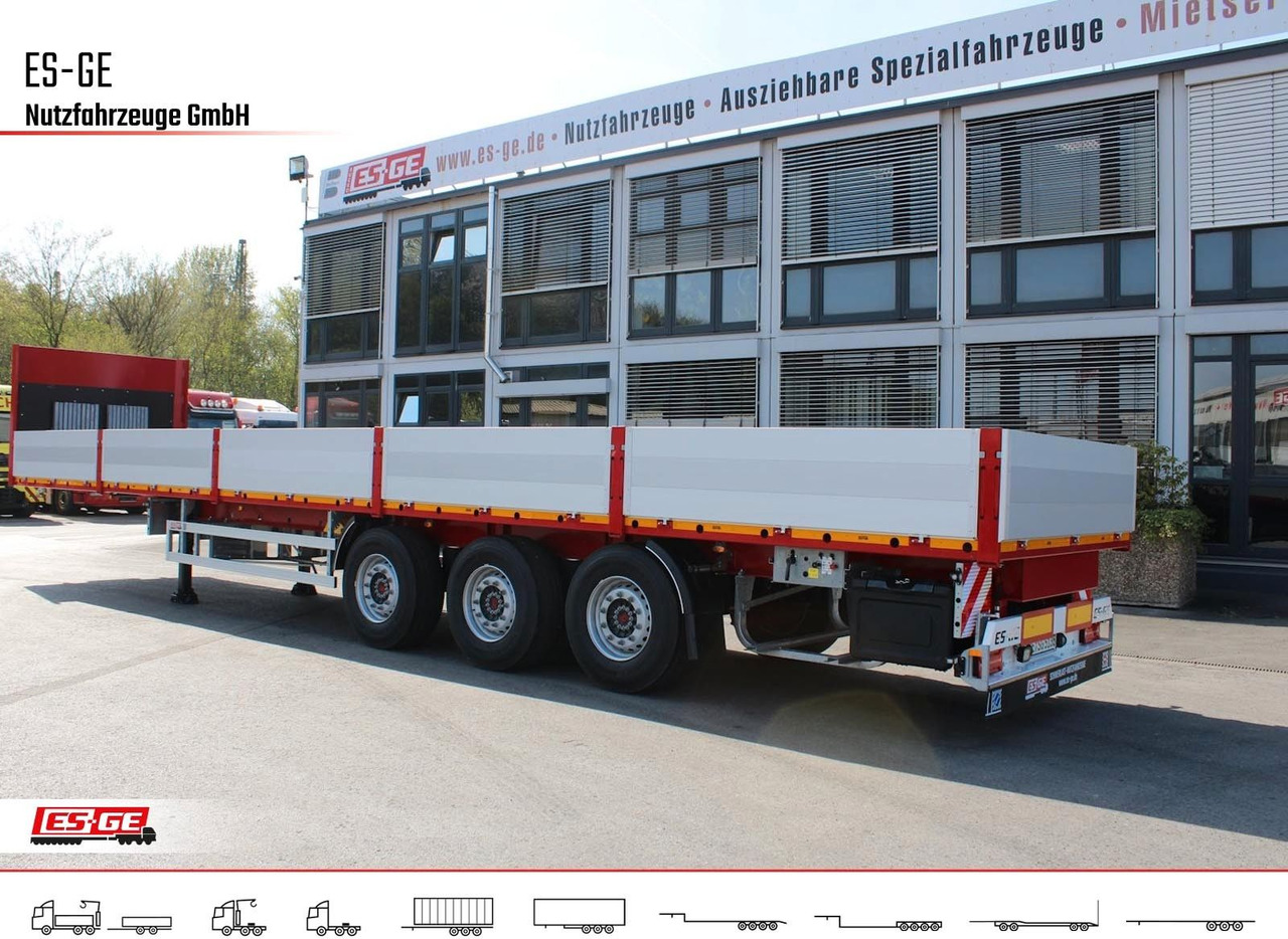 Semirremolque plataforma/ Caja abierta ES-GE 3-Achs Sattelanhänger -Bordwände: foto 8