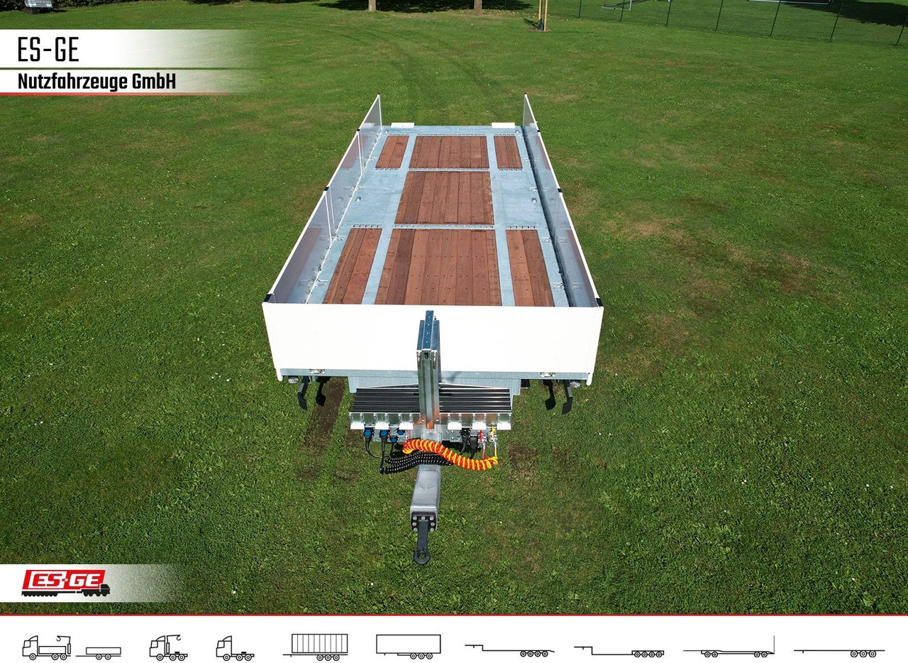 ES-GE Tandem-Anhänger Bordwände, CV, Rungen - Remolque plataforma/ Caja abierta: foto 3 ES-GE Tandem-Anhänger Bordwände, CV, Rungen - Remolque plataforma/ Caja abierta: foto 3