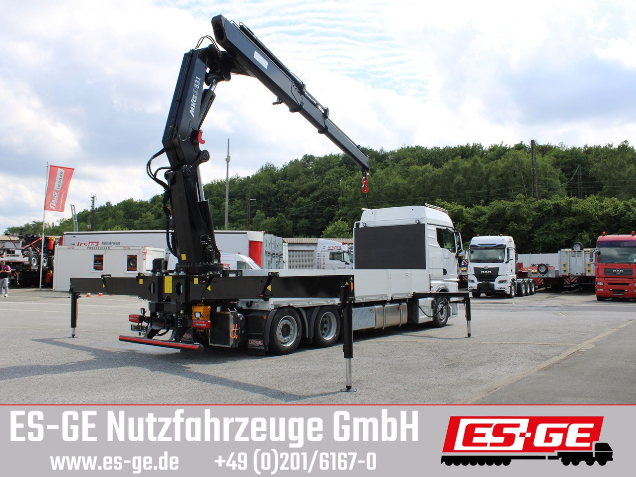 MAN TGX 26.480 6x2-4 LL CH mit MKG HLK531 a5 - Camión caja abierta, Camión grúa: foto 4 MAN TGX 26.480 6x2-4 LL CH mit MKG HLK531 a5 - Camión caja abierta, Camión grúa: foto 4