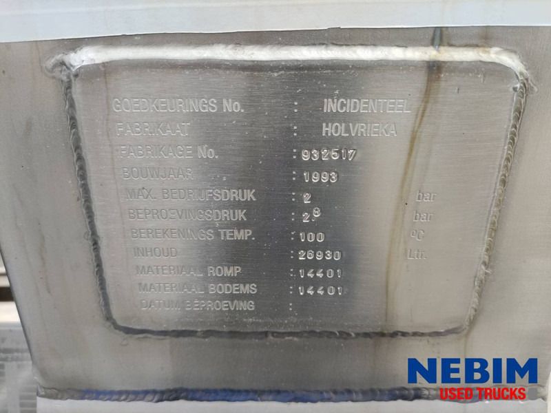 Burg BPDO 12-27 Z - 26.930Ltr - Cisterna semirremolque: foto 3 Burg BPDO 12-27 Z - 26.930Ltr - Cisterna semirremolque: foto 3