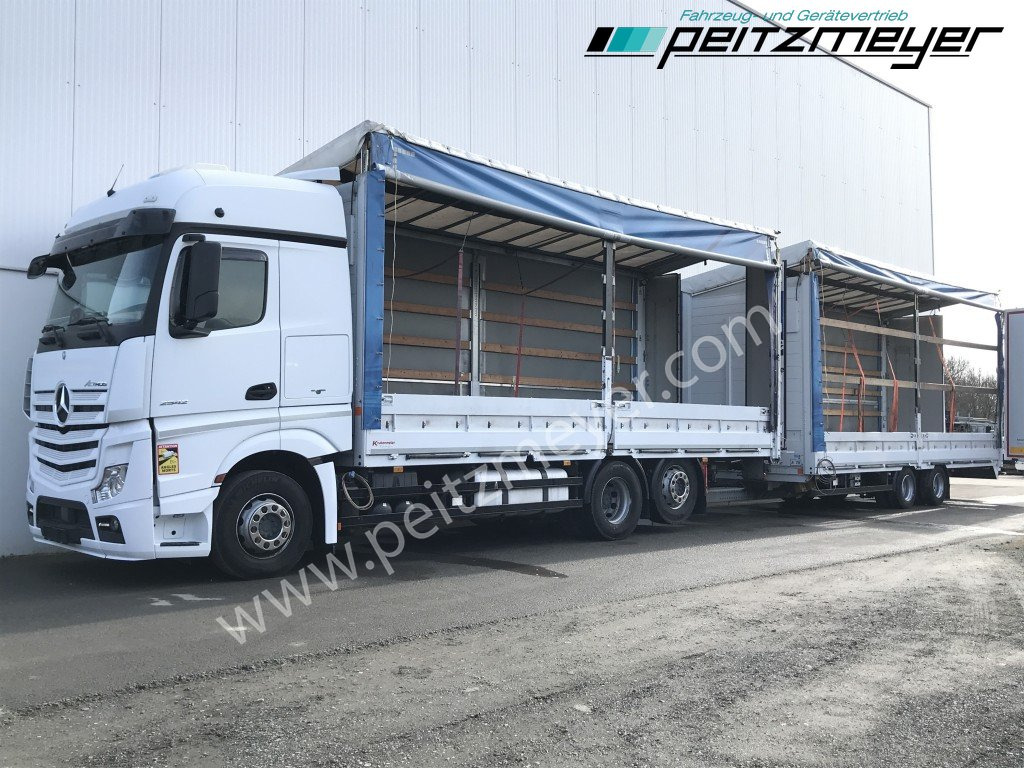 MERCEDES-BENZ Actros 2542 LL Pritsche, EU 6, Klima, Standklima, - Camión lona: foto 1 MERCEDES-BENZ Actros 2542 LL Pritsche, EU 6, Klima, Standklima, - Camión lona: foto 1