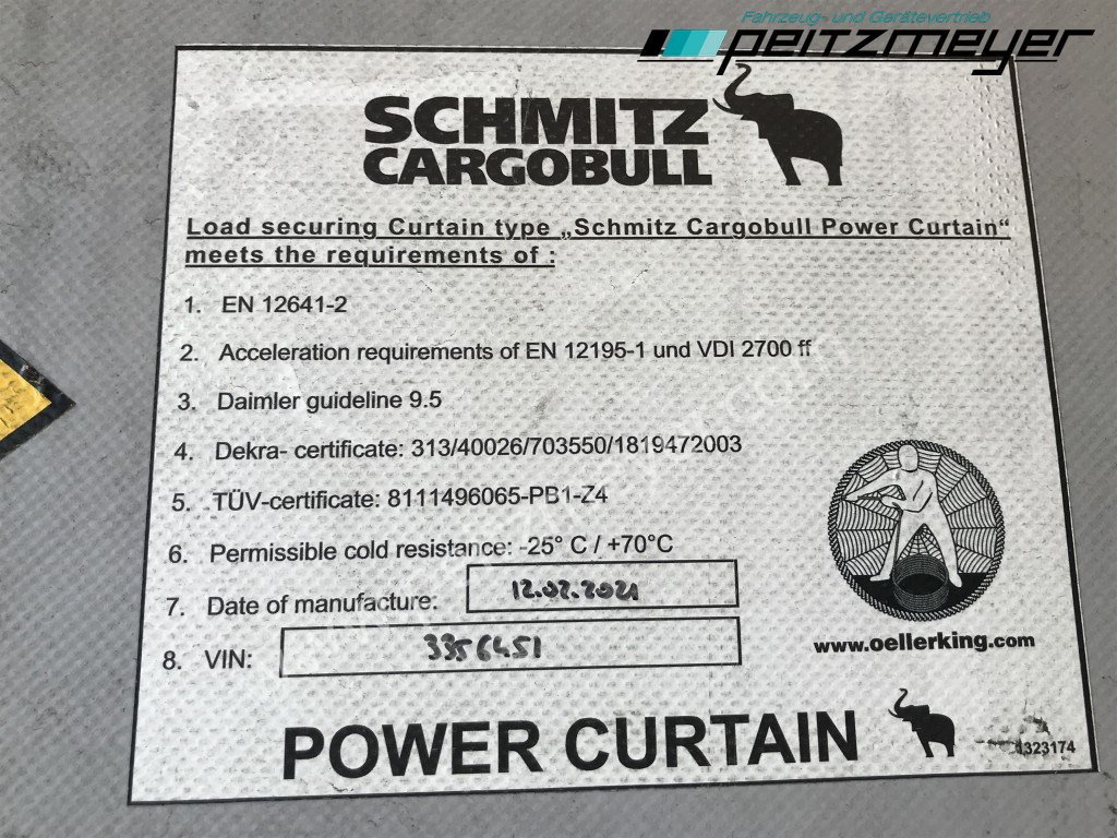 Semirremolque lona SCHMITZ 3 Achs Pritschenauflieger SCS 24/L-13.62 Mega, Power-Curtain Jumbo, Edscha, RSAB,: foto 19