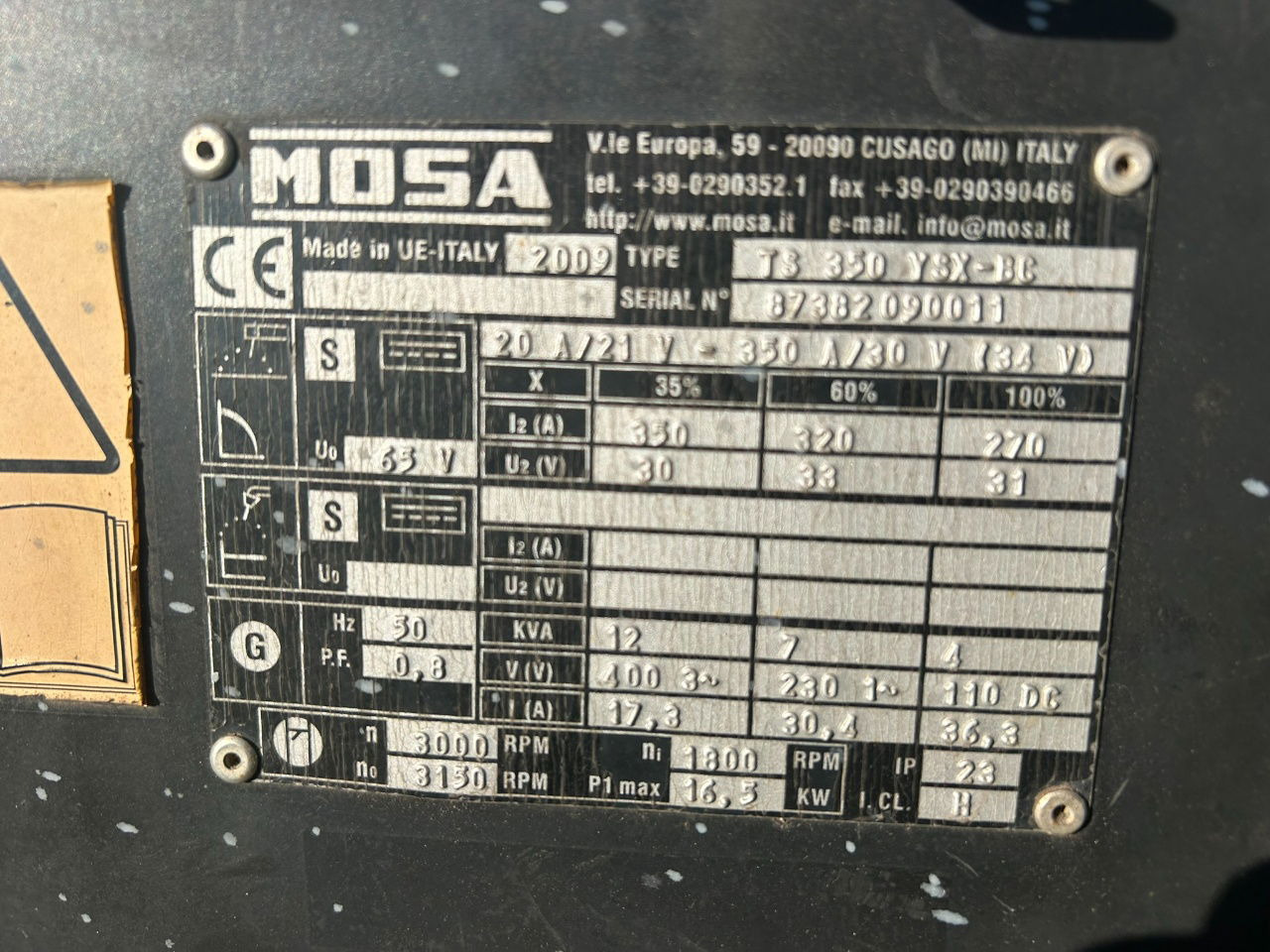 Boxer Mosa 12 kva Te huur Mosa aggregaat TS 350 X 12 kva - Generador industriale: foto 4 Boxer Mosa 12 kva Te huur Mosa aggregaat TS 350 X 12 kva - Generador industriale: foto 4