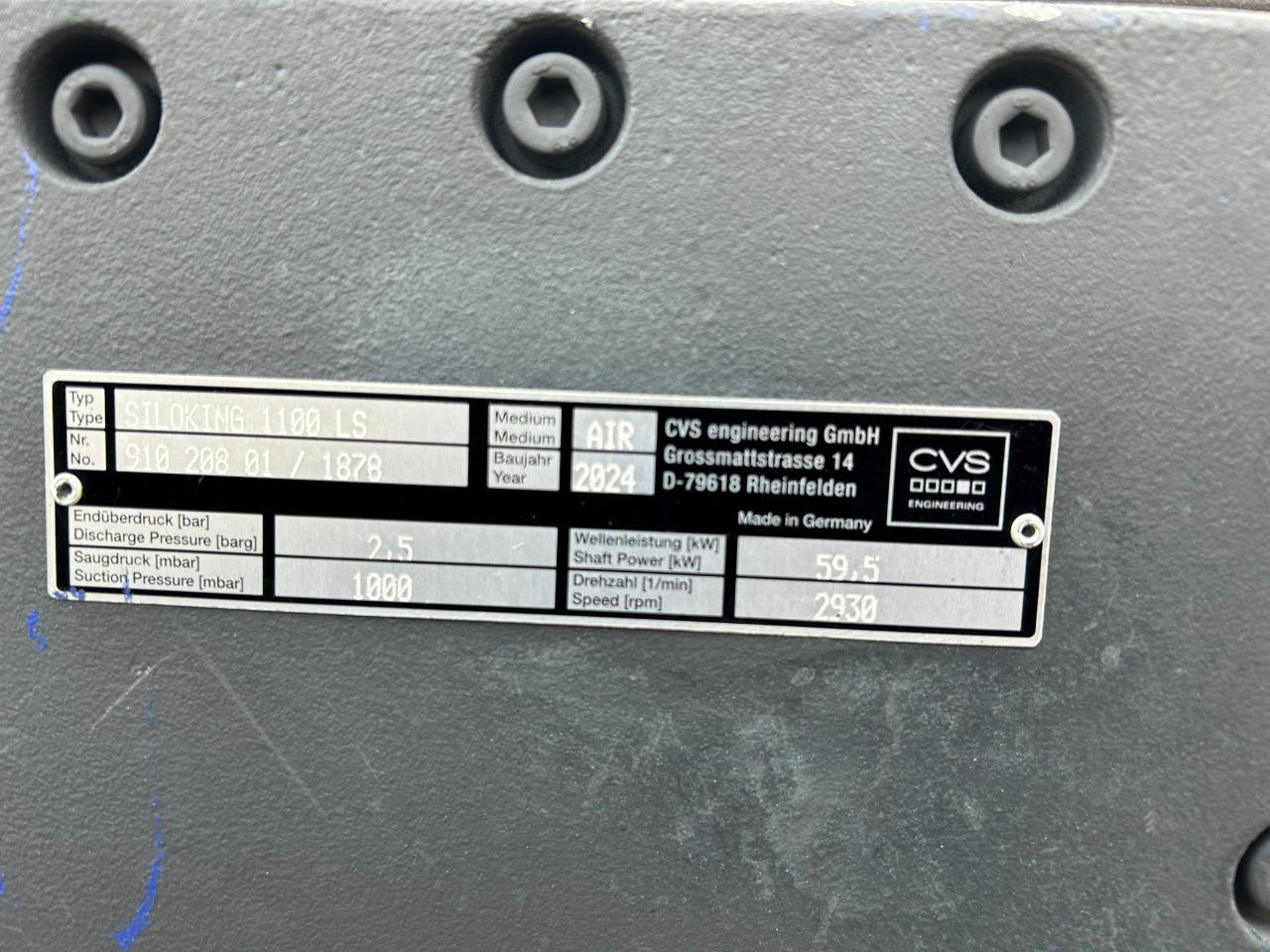 Ingersoll Rand CVS Siloking 1100 LS / Compressor / 2.5 bar / 2024 / RTI box - Calefacción/ Ventilación para Camión: foto 3 Ingersoll Rand CVS Siloking 1100 LS / Compressor / 2.5 bar / 2024 / RTI box - Calefacción/ Ventilación para Camión: foto 3