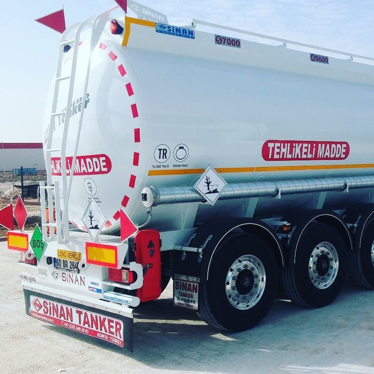 Cisterna semirremolque para transporte de combustible nuevo SINAN TANKER-TREYLER Aluminium, fuel tanker- Бензовоз Алюминьевый: foto 9