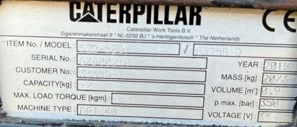 CATERPILLAR Sortiergreifer 325 B D Anbaugeräte Baumaschinen Sortiergreifer 900Ltr. für Maschine 25-50to - Pinza de manipulación para Maquinaria de construcción: foto 3 CATERPILLAR Sortiergreifer 325 B D Anbaugeräte Baumaschinen Sortiergreifer 900Ltr. für Maschine 25-50to - Pinza de manipulación para Maquinaria de construcción: foto 3