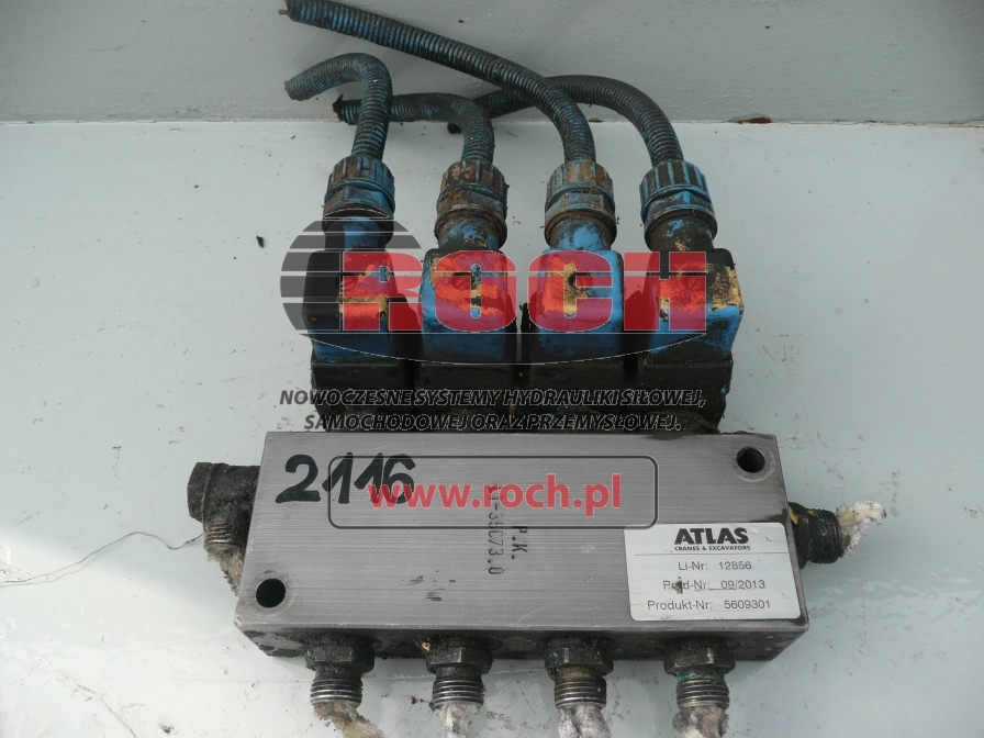 ATLAS 5609301 LI 12856 LT-35C73.0 - 4 SEKCYJNY + 5002253 24VDC 14W - Válvula hidráulica para Excavadora de ruedas: foto 1 ATLAS 5609301 LI 12856 LT-35C73.0 - 4 SEKCYJNY + 5002253 24VDC 14W - Válvula hidráulica para Excavadora de ruedas: foto 1