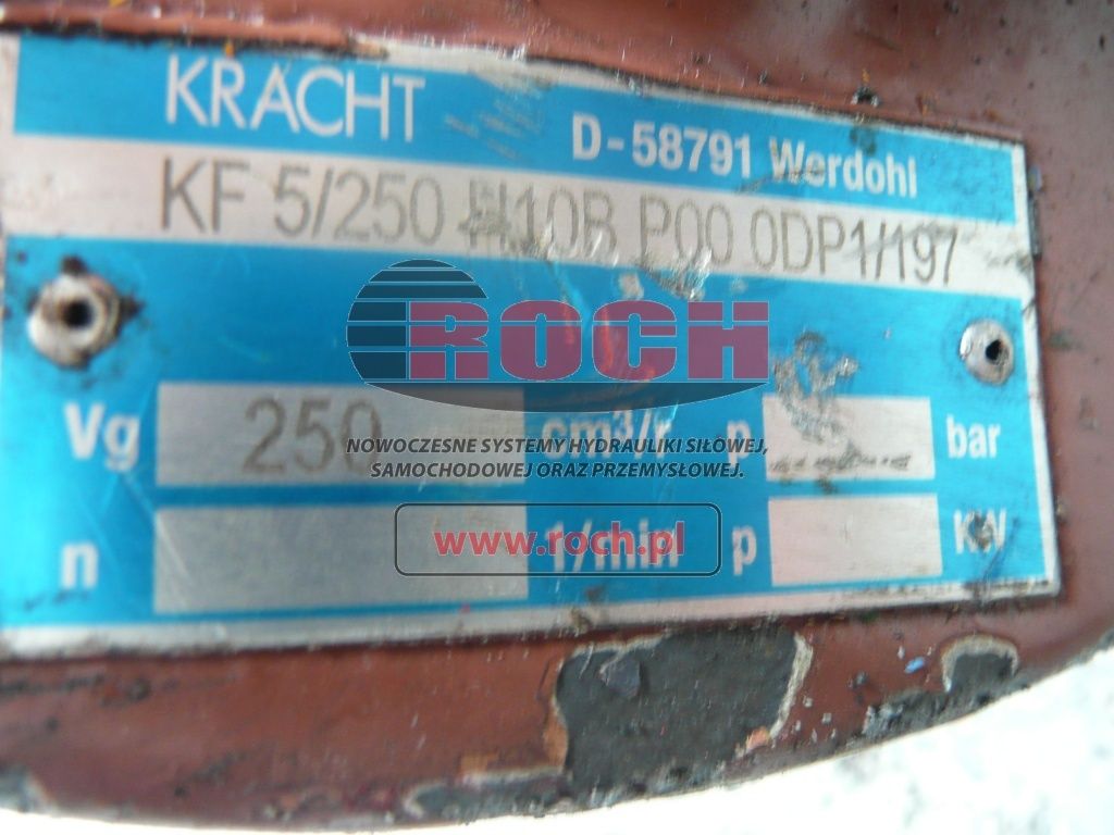 KRACHT KF5/250H10BP000DP1/197 - Bomba hidráulica: foto 2 KRACHT KF5/250H10BP000DP1/197 - Bomba hidráulica: foto 2
