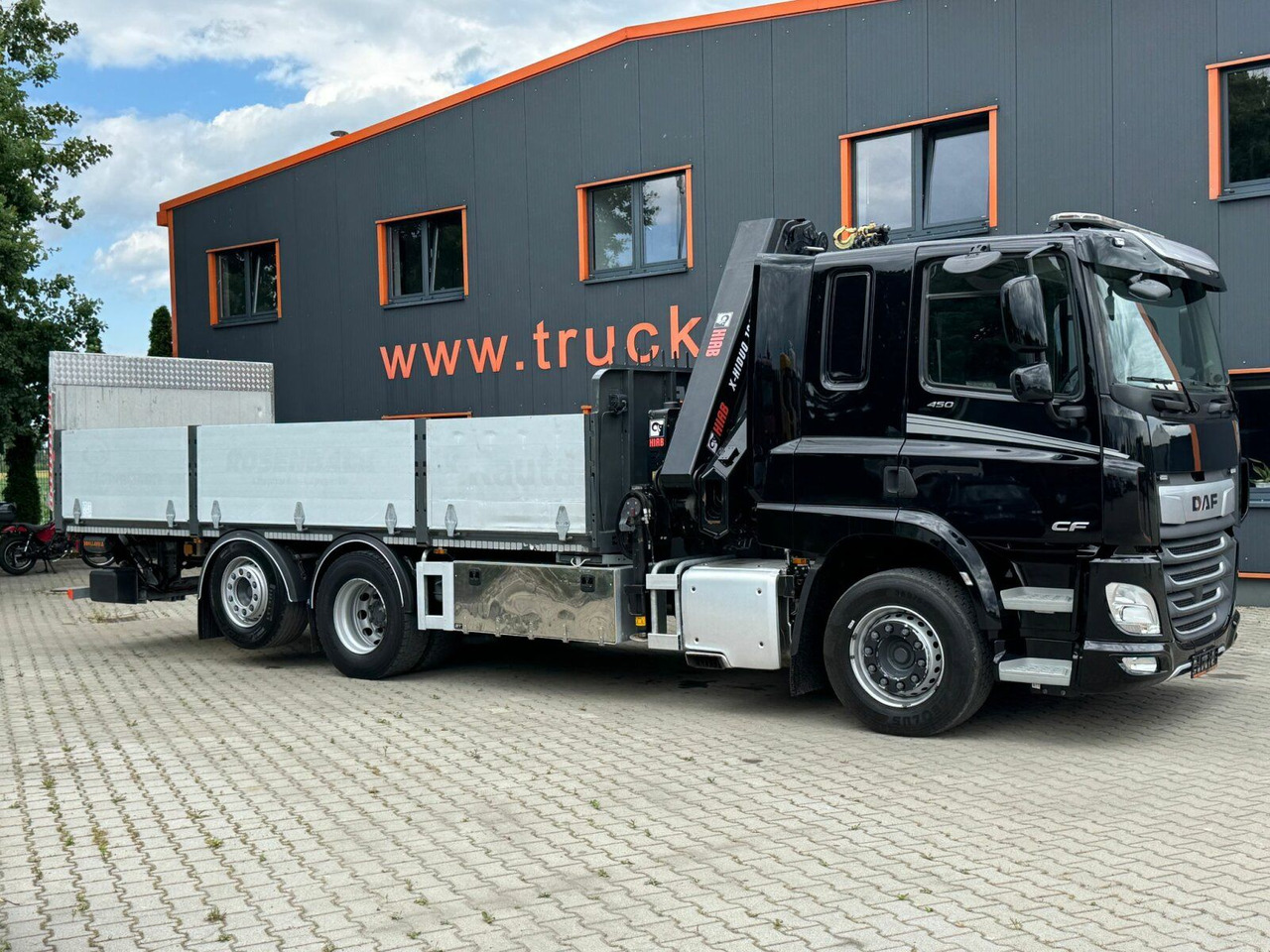 DAF CF 450 FAN 6x2 Pritsche mit Kran HIAB 188 E-6 - Camión caja abierta, Camión grúa: foto 5 DAF CF 450 FAN 6x2 Pritsche mit Kran HIAB 188 E-6 - Camión caja abierta, Camión grúa: foto 5