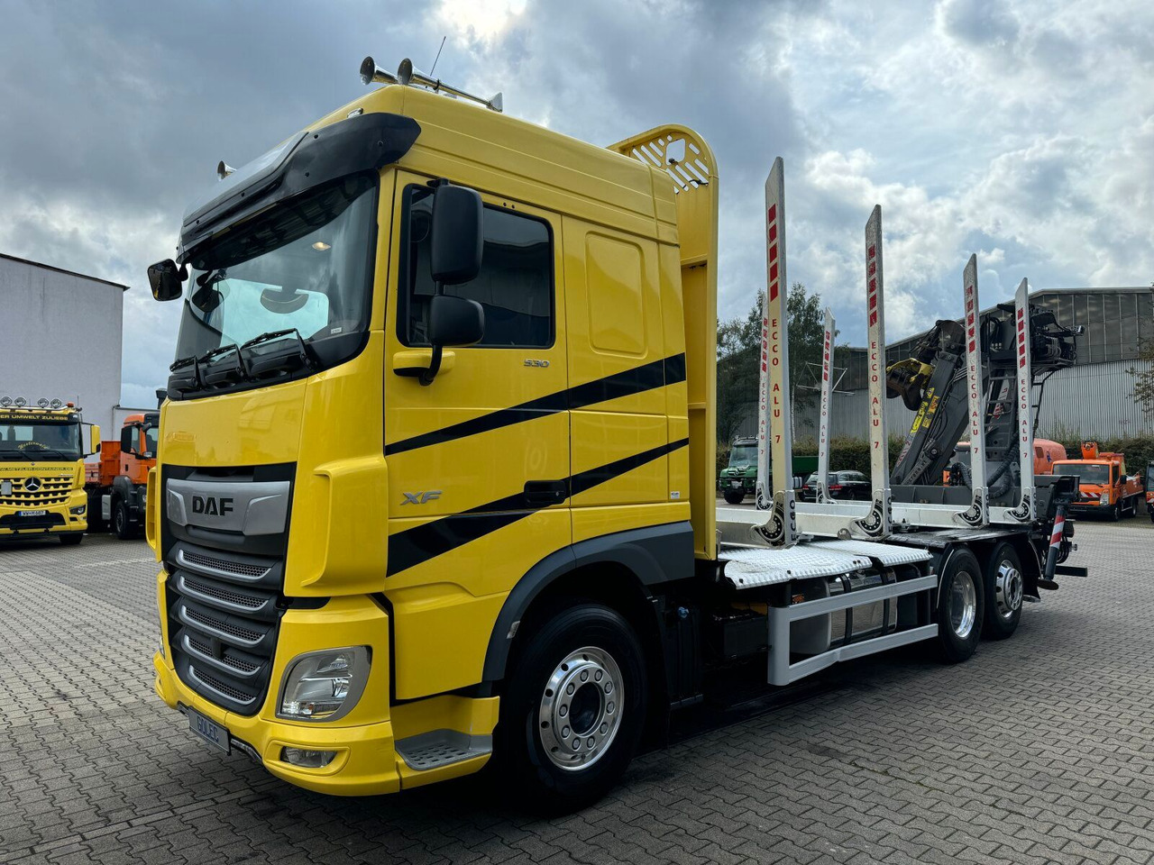 DAF XF 530 6x2 Holztransport Kran PENZ 15Z9.50 *Anh. - Camión forestal, Camión grúa: foto 3 DAF XF 530 6x2 Holztransport Kran PENZ 15Z9.50 *Anh. - Camión forestal, Camión grúa: foto 3