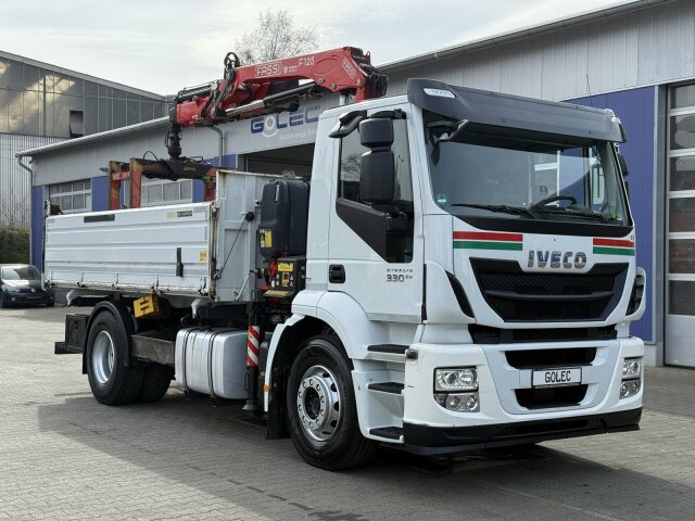 Iveco Stralis AD190 S/P 4x2 Kipper Kran FASSI F125 - Volquete camión, Camión grúa: foto 1 Iveco Stralis AD190 S/P 4x2 Kipper Kran FASSI F125 - Volquete camión, Camión grúa: foto 1