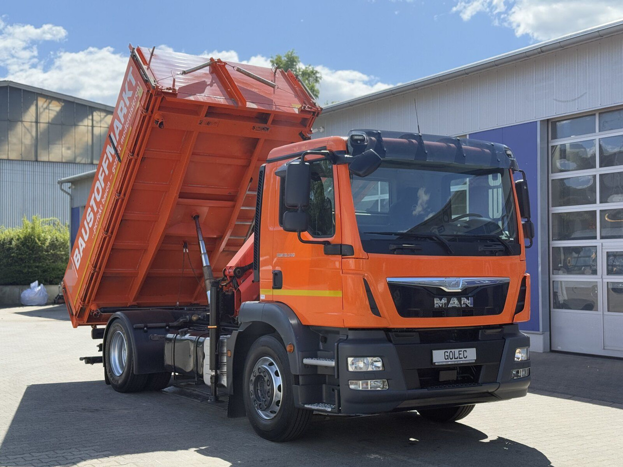MAN TGM 18.340 4x2 Euro 6 Kipper Kran PK8501K - Camión grúa: foto 2 MAN TGM 18.340 4x2 Euro 6 Kipper Kran PK8501K - Camión grúa: foto 2