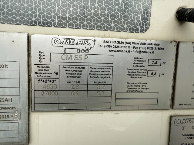 Semirremolque silo O.ME.P.S Silo Auflieger 55 m³ 3 Achse: foto 13 Semirremolque silo O.ME.P.S Silo Auflieger 55 m³ 3 Achse: foto 13