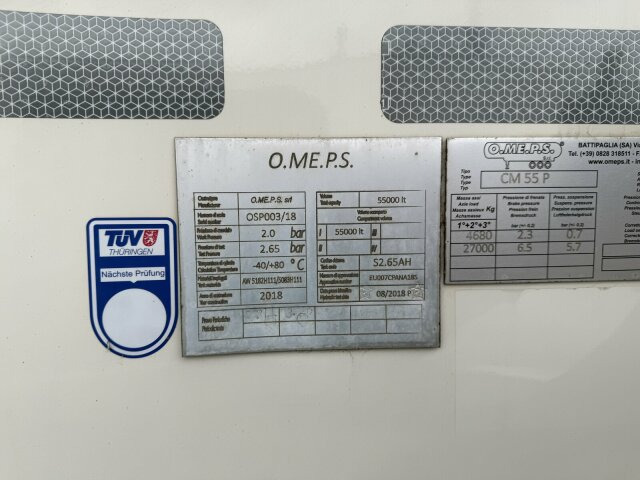 Semirremolque silo O.ME.P.S Silo Auflieger 55 m³ 3 Achse: foto 12 Semirremolque silo O.ME.P.S Silo Auflieger 55 m³ 3 Achse: foto 12