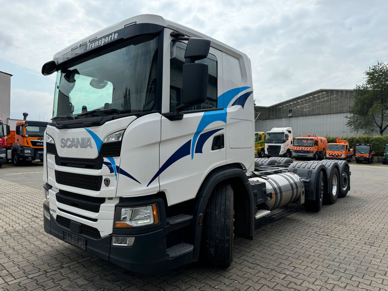 Scania G 410 B8x2*6 NB LNG Fahrgestell Nebenantrieb - Chasis camión, Camión grúa: foto 3 Scania G 410 B8x2*6 NB LNG Fahrgestell Nebenantrieb - Chasis camión, Camión grúa: foto 3