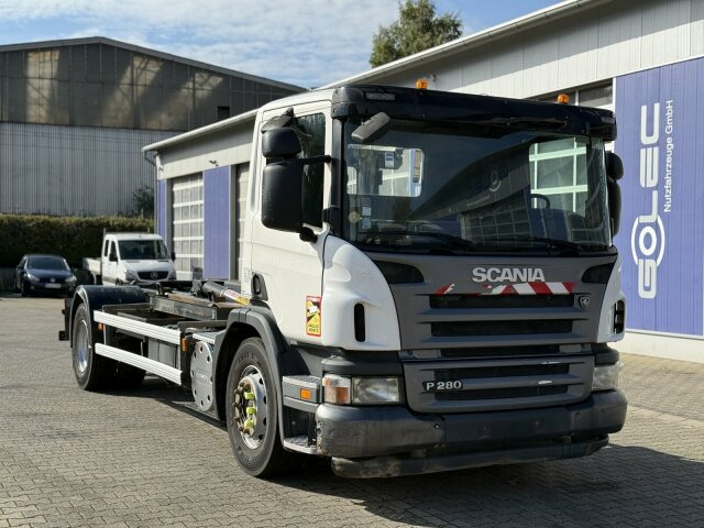 Scania P280 4x2 Abrollkipper Palfinger Knickhaken T15A - Multibasculante camión: foto 1 Scania P280 4x2 Abrollkipper Palfinger Knickhaken T15A - Multibasculante camión: foto 1