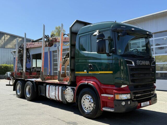 Scania R560 6x4 Holztransport Kran LOGLIFT HIAB 140S79R - Camión forestal, Camión grúa: foto 1 Scania R560 6x4 Holztransport Kran LOGLIFT HIAB 140S79R - Camión forestal, Camión grúa: foto 1