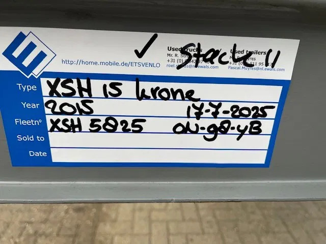 Krone last available 2015 XL P400 mega huckepack curtain sided trailer stack - Caja cerrada semirremolque: foto 2 Krone last available 2015 XL P400 mega huckepack curtain sided trailer stack - Caja cerrada semirremolque: foto 2