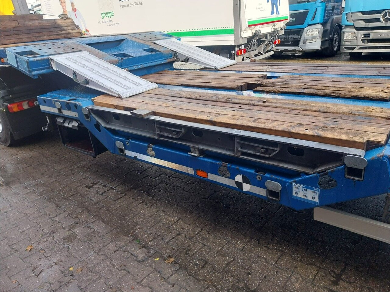 Fliegl SDS 420 T SDS 420 T, letzte Achse Nachlaufgelenkt, Verbr. auf 3m, hydr. Rampen - Góndola rebajadas semirremolque: foto 2 Fliegl SDS 420 T SDS 420 T, letzte Achse Nachlaufgelenkt, Verbr. auf 3m, hydr. Rampen - Góndola rebajadas semirremolque: foto 2