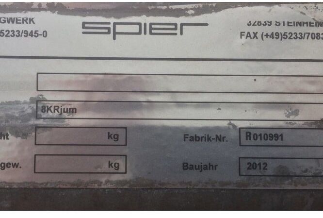 - Hubrahmen Spier Hubwechselrahmen - Bastidor/ Chasis para Portavehículos camión: foto 2 - Hubrahmen Spier Hubwechselrahmen - Bastidor/ Chasis para Portavehículos camión: foto 2