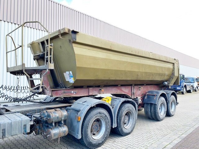 Kempf SKM 32/2 SKM 32/2 Stahlmulde ca. 24m³, Liftachse, Zwillingsbereift - Volquete semirremolque: foto 1 Kempf SKM 32/2 SKM 32/2 Stahlmulde ca. 24m³, Liftachse, Zwillingsbereift - Volquete semirremolque: foto 1